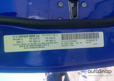 2013 Dodge Charger Road/Track from USA, damaged, VIN 2C3CDXCT5DH646950